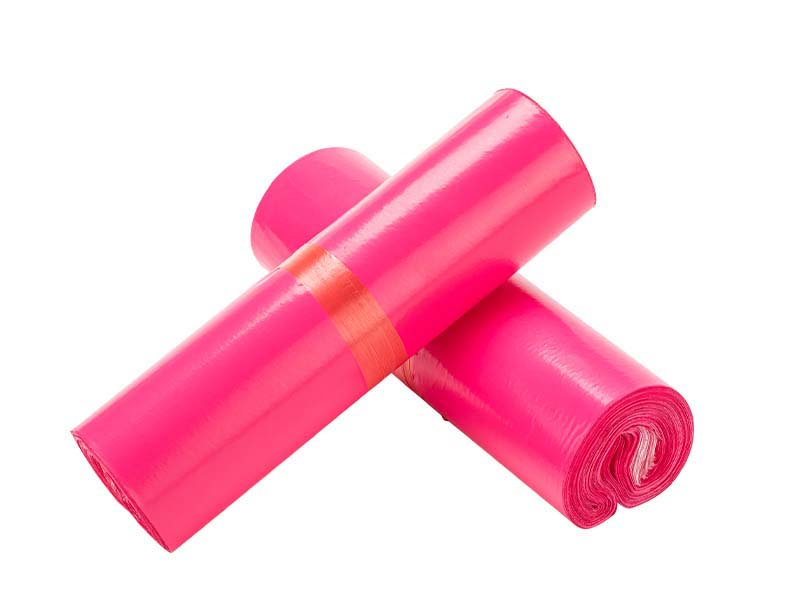 洪泽玫红色快递袋-02